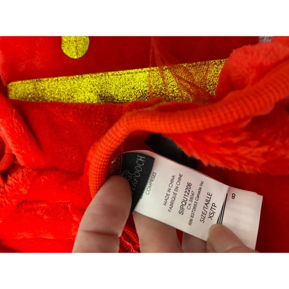 Silverpooch XS Pet Apparel Christmas Dog Pajamas Pjs Clothes Size Xtra Small Red - Picture 7 of 7